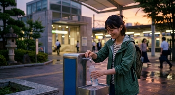 昭島市での無料給水:駅の給水スポットが空のボトルを救ってくれた話